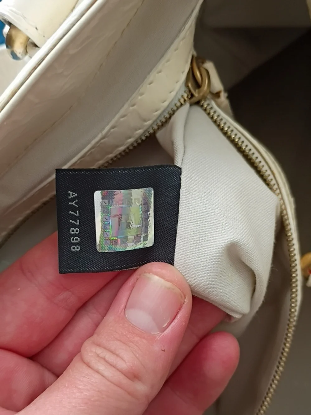 White Patent Leather Fendi Bag - Picture 13 of 14
